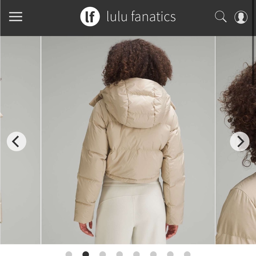 Lululemon Wunder Puff Super-Cropped Jacket Trench Size 6 - Picture 5 of 16